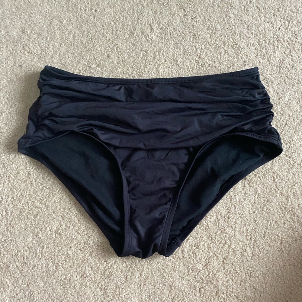 High Waisted Black Bikini Bottoms